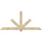 Ekena Millwork Kennewick Rough Sawn Timber Gable Bracket, Douglas Fir, 96"W x 44"H x 2"D x 6"F, 11/12 Pitch GBW096X44X0206KEN00RDF - alternate 1